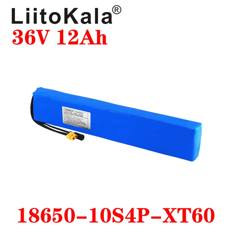 Potência e Capacidade Bateria de Lítio Elétrica da Motocicleta Scooter com Bms Liitokala Alta 42v 18650 Bicicleta 2a 36v 12ah 10s4p - Image 3