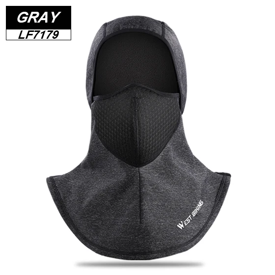 grey-2 Зимняя Маска для лица с капюшоном для верховой езды, многофункциональная шапка, Зимняя Маска, холодная ветрозащитная теплая тренировочная маска для занятий спортом на открытом воздухе, лыжная маска - Цвет: grey-2