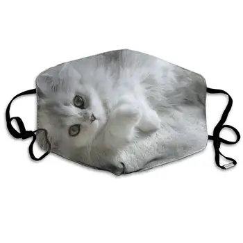 

Small Cute Cat Anti Dust Half Face Mouth Mask, Unisex Cotton Warm Fashion Adjustable Washable Mask