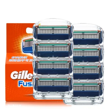 

8/4Pcs Replacement razor blade For Manual safety shaving For Gillette fusion 5