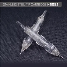 Biomaser 10 pçs revolução tatuagem agulha bocal de aço inoxidável maquiagem cartucho agulhas kit máquina tatuagem sobrancelha agulha 1r