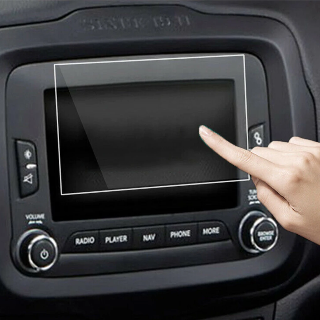 

Replacement For Jeep Renegade 2015-2017 Car GPS Navigation Screen Protector DVD Screen Tempered Glass Cover Film