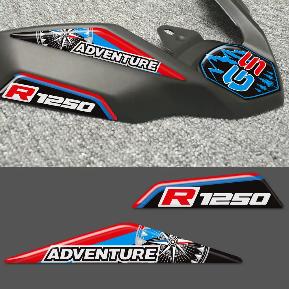 Color : 1 Motorcycle Stickers Decal For BMW R1250GS LC ADV R 1250 GS Adventure Front Beak Fairing Extension Wheel Extender Cover GSA 2019