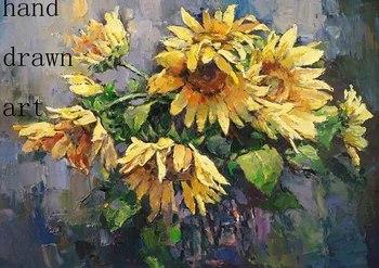 

Hand painted Original Oil painting art sunflower on Canvas