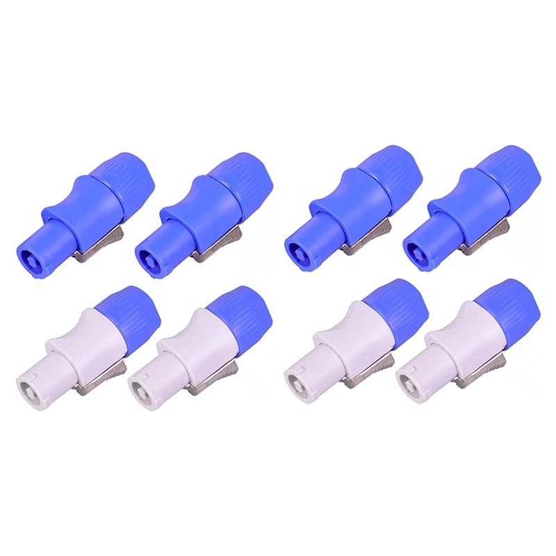 

New 8Pcs Powercon 3 Pin Speaker Chassis Adapter NAC3FCA NAC3FCB PowerCon Connector 3Pins 20A 250V Powercon Male Plug