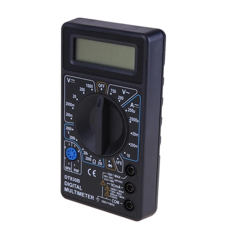 Dt830B цифровой ЖК-Вольтметр Амперметр Омметр мультиметр Вольт Ac/Dc Измеритель Тестер