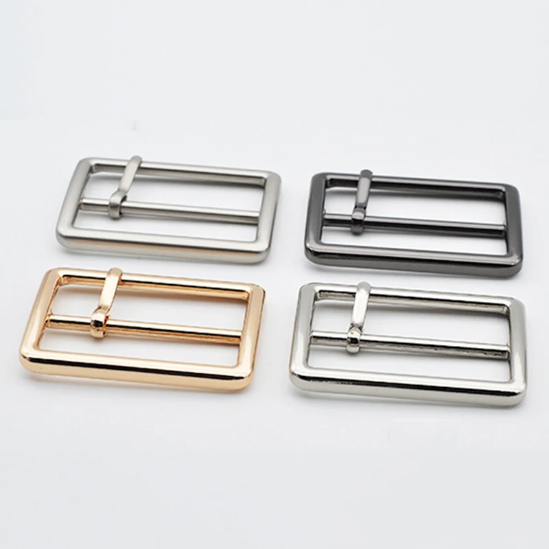 Meetee 5pcs 20-50mm Metal Pin Buckle Bag Strap Webbing Adjust Hook Decoration Clasp DIY Belt Buckle Garment Accessories YK414