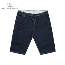 HW Летние Новые повседневные джинсовые шорты мужские брендовая одежда мужские джинсы короткие мужские дышащие стрейч мужские короткие брюки