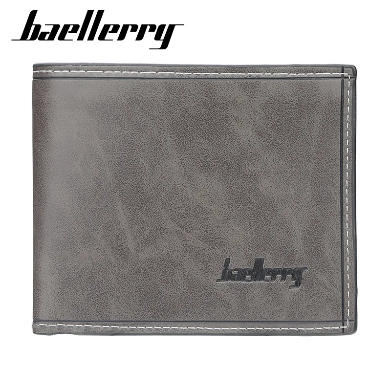 

Baellerry Classic New Style Wholesale Korean-style MEN'S Wallet Cross Simple Men's Short Wallet Multi-color Men's