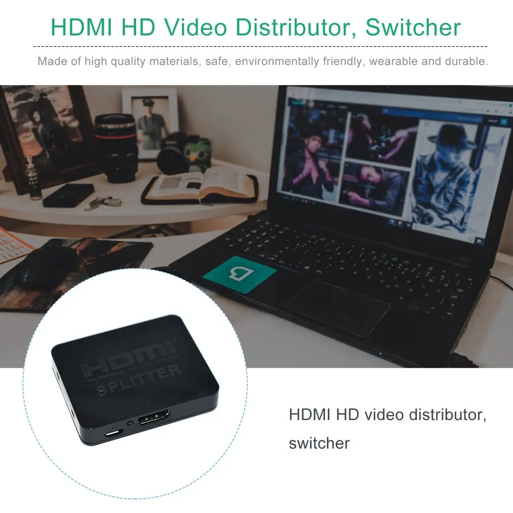 4K HDMI split ter Full HD 1080p видео HDMI коммутатор 1X2 split 1 in 2 Out усилитель двойной дисплей