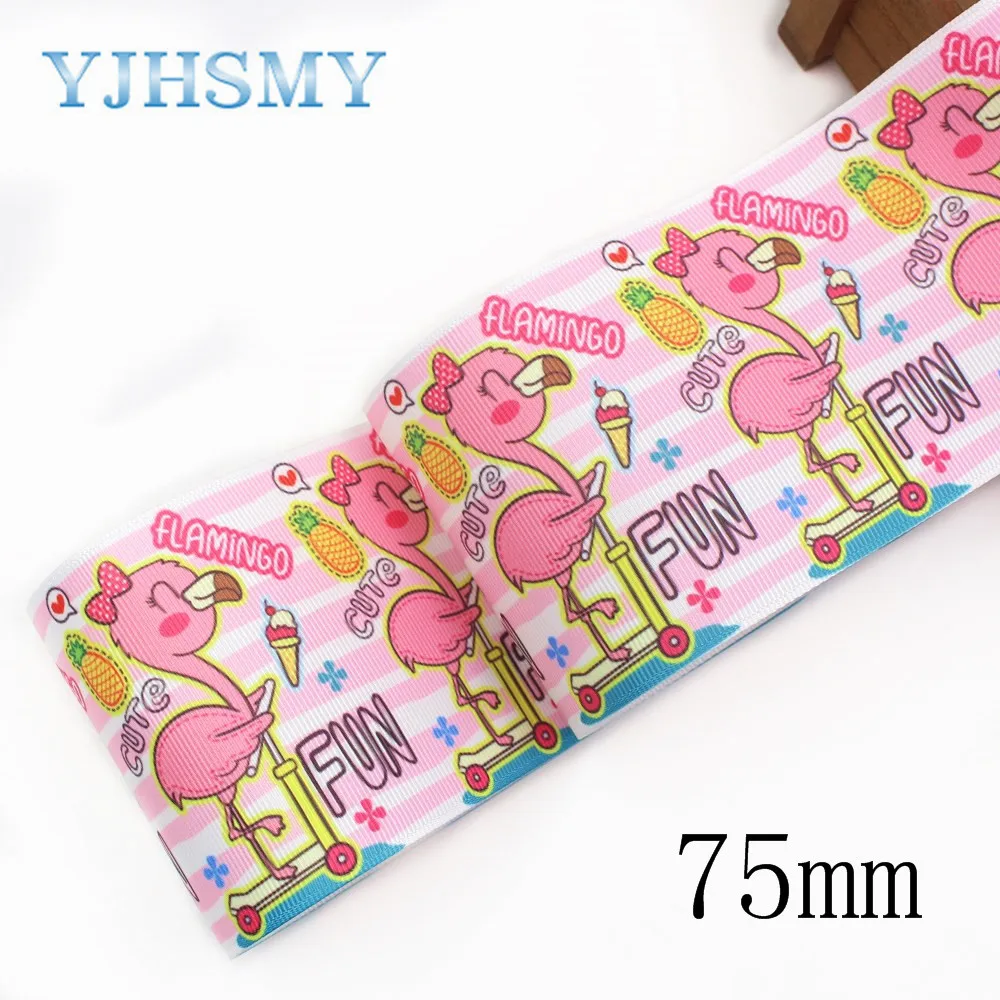 I-19912-2156, 75 мм 3 ''мультфильм шаблон/кошка печать grosgrain лента упаковка дизайн, DIY аксессуары материалы ручной работы