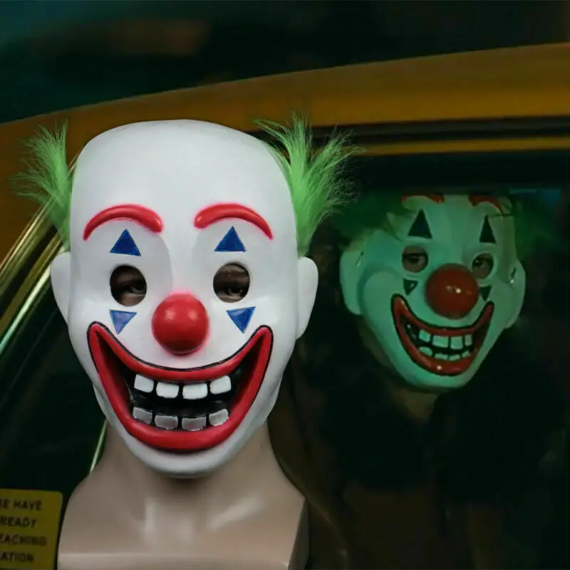 

2019 Movie Joker Arthur Fleck Cosplay Mask Clown Horror Latex Halloween Masks