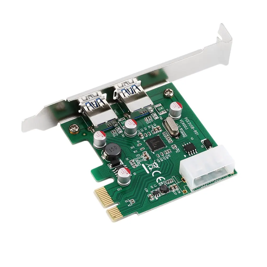 

Nieuwe Pci-E Pci Express 2 Port Usb 3.0 Card Adapter W/Usb 3.0 Voorkant Paneltech Hot Promotie
