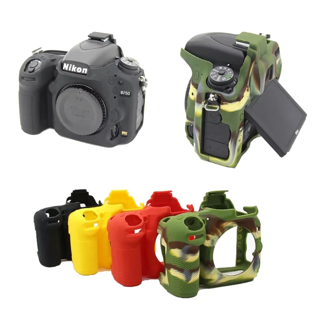 YIUS Digital Camera Case Soft Silicone Protective Cover Fit for Nikon D780 Camera Accessories Camouflage