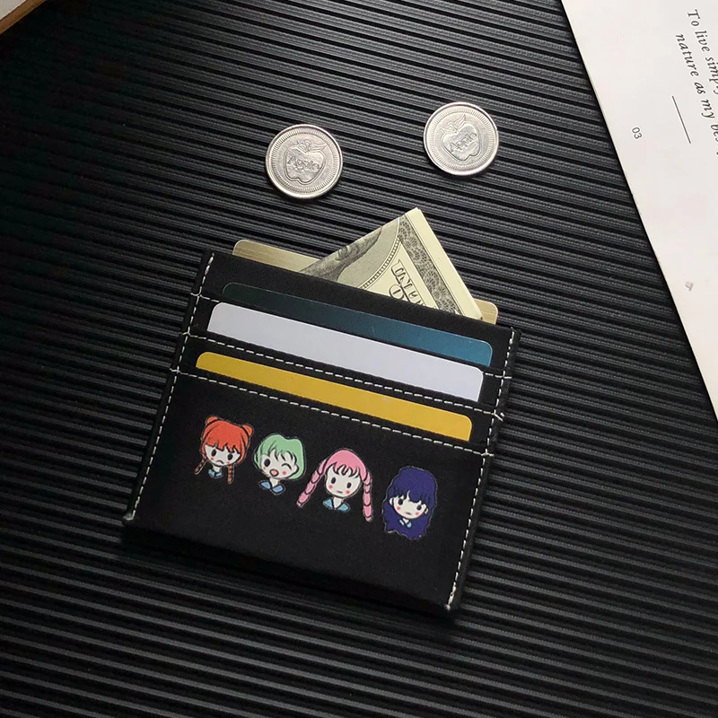 

NI WEI ER Women's Cute Cartoon Girls Small Lightweight Thin Coin Purse Small Bank Id Credit Card Holder Wallet Case Bag 2019 New
