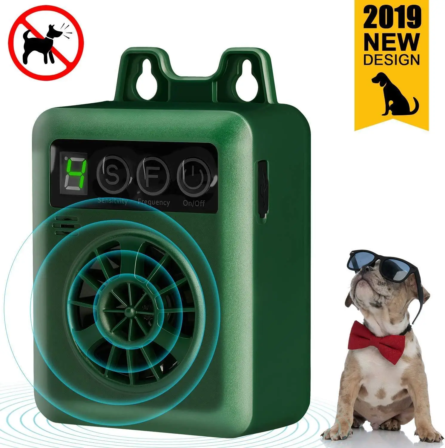 

Pet Dog Ultrasonic Bark Control Device Anti Barking Stop Rechargeable LED Repeller Outdoor IndoorStop No Bark Training Device K6