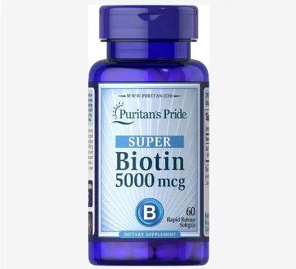 Biotin 5000 mcg 60 таблеток Макс сильные волосы поддержка кожи и ногтей