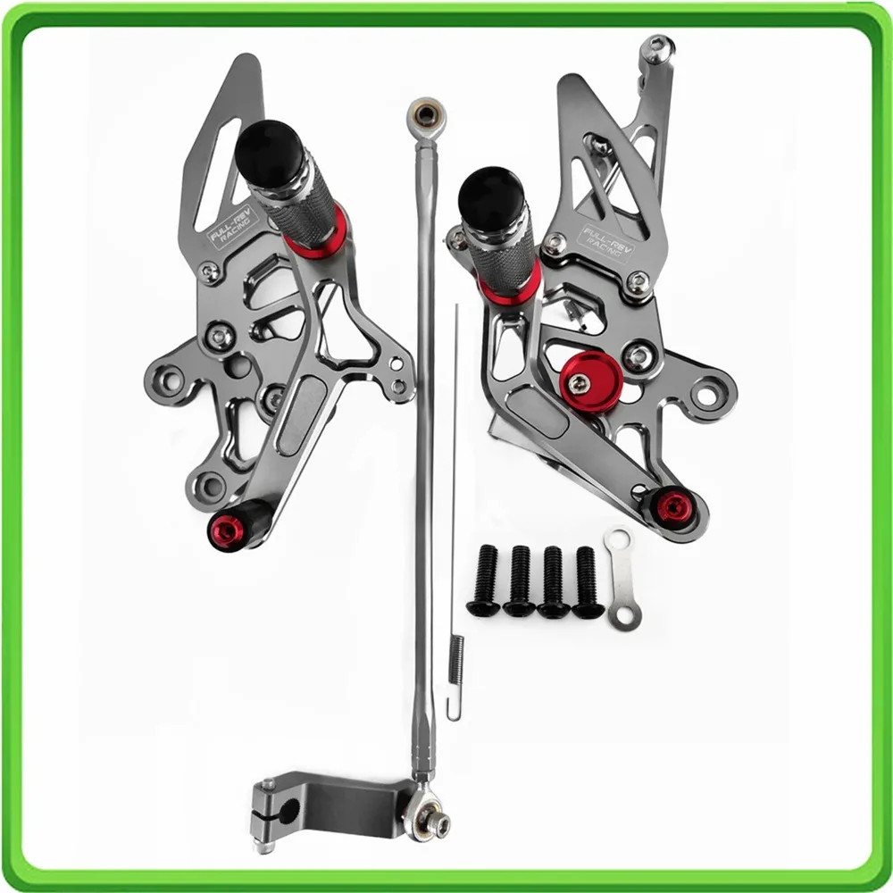 Rearsets rear set sets footrest foot rest pegs pedal for Yamaha FZ1 2006 2007 2008 2009 2010 2011 2012 2013 2014 2015 2016 (9)