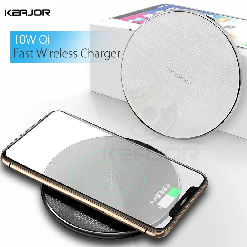 

Qi 10W Fast Wireless Charger For BV9900 Universal Mini Phone Charging Pad For Iphone 8 Plus 11 Pro Max Samsung Wireless Charger