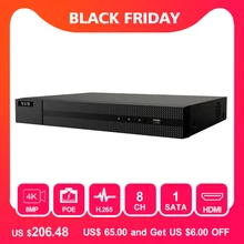 Hikvision-HiLook NVR-108MH-C/8 P OEM 8CH POE NVR 8-канальный 4K NVR CCTV система 8MP IP камера видео рекордер с 2 ТБ HDD