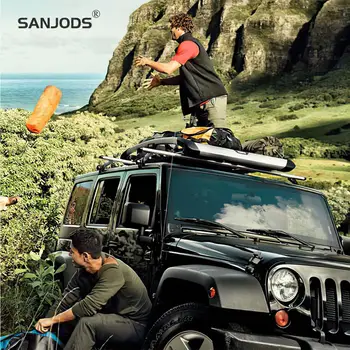 

SANJODS Autobox Roof Big Capacity Roof Rack Aluminum Roof Box-265 Lb Stylish And Versatile Roof Basket For Bulky Cargo
