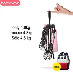Babyyoya коляска мини yoya легкий портативный коляска складная детская коляска 2 в 1 детские тележки новое обновление автомобиля