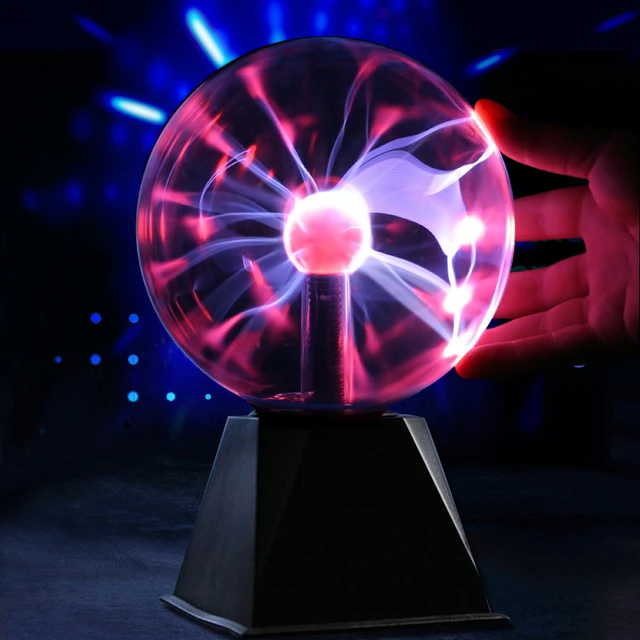 Lumière de boule de plasma, lampe de plasma de boule magique de 6 pouces,  lampe