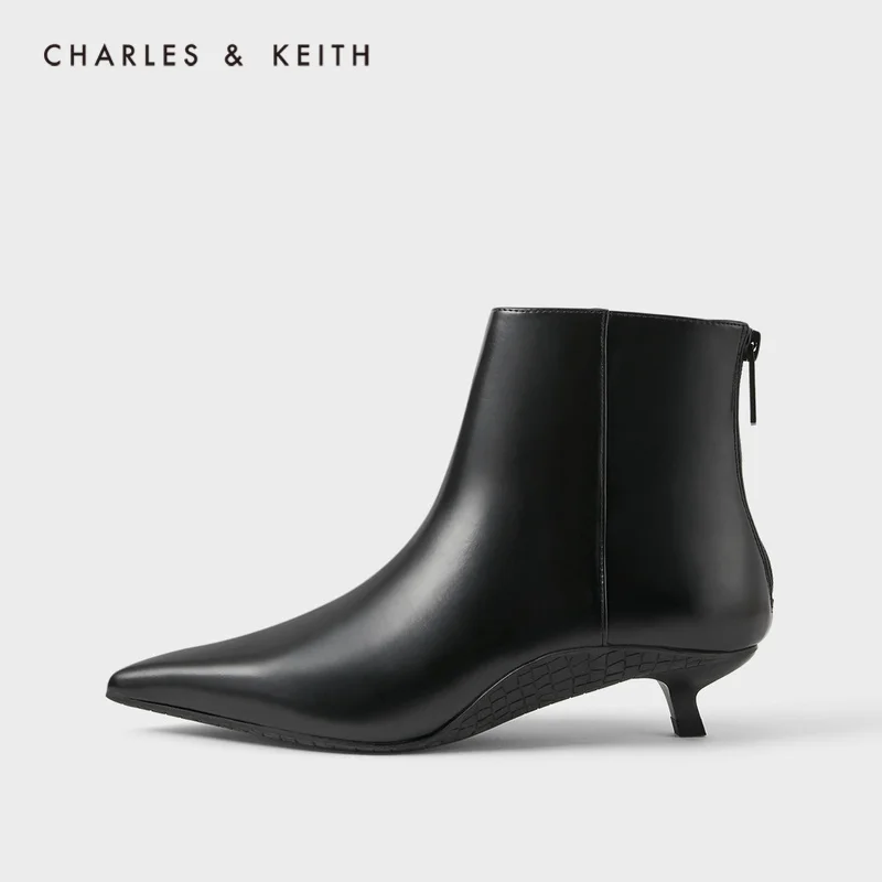CHARLES＆KEITH Новинка на Осень 2020 CK1-90580119Женские ботинки с острым носком среднем