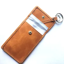 Япония PU Faraday ключи автомобиля RFID сигнал блокатор чехол FOB экранирующая Сумочка переносной для кредитных карт сумки Органайзер ключи кошелек BAG1048