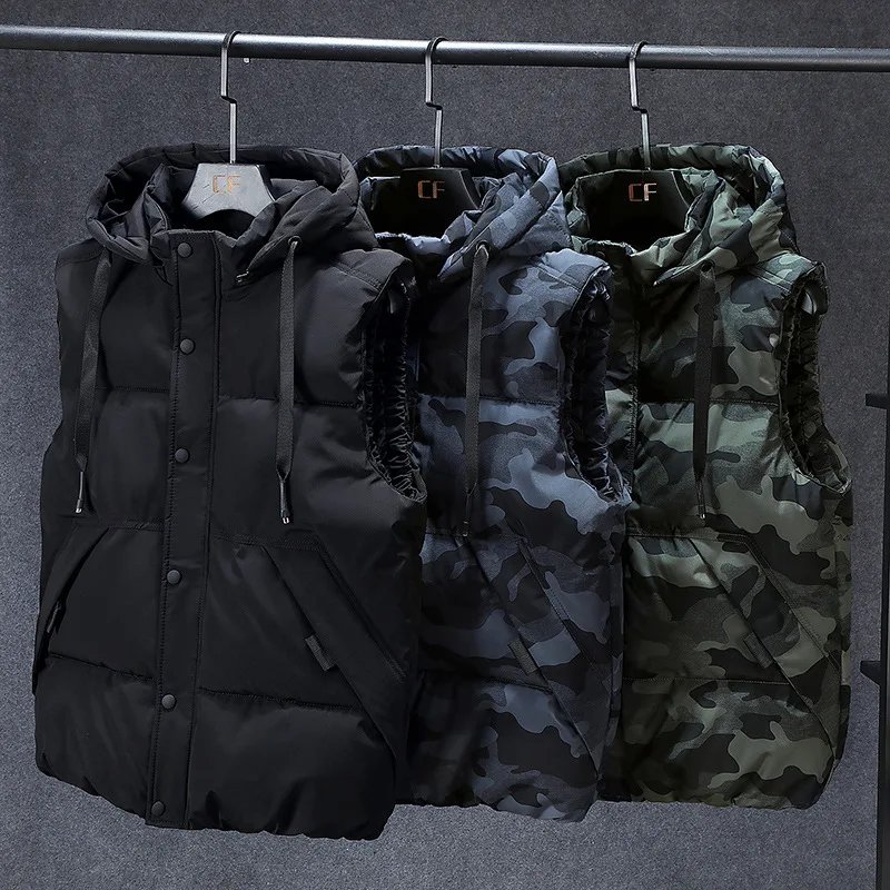 Зимняя мужская модель размеры 6xl 7xl 8xl 9xl 10xl парка жилет толстовка камуфляжные