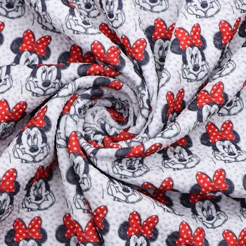 

50*140cm Cartoon Bullet Textured Liverpool Fabric for Tissue Kids Home Textile for Sewing DIY Handmade Craft Fabric,c10756