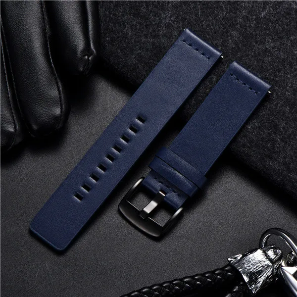 Premium Genuine Leather Quick Release Watch Strap - Sport Smart Watch Band 18mm/20mm/22mm