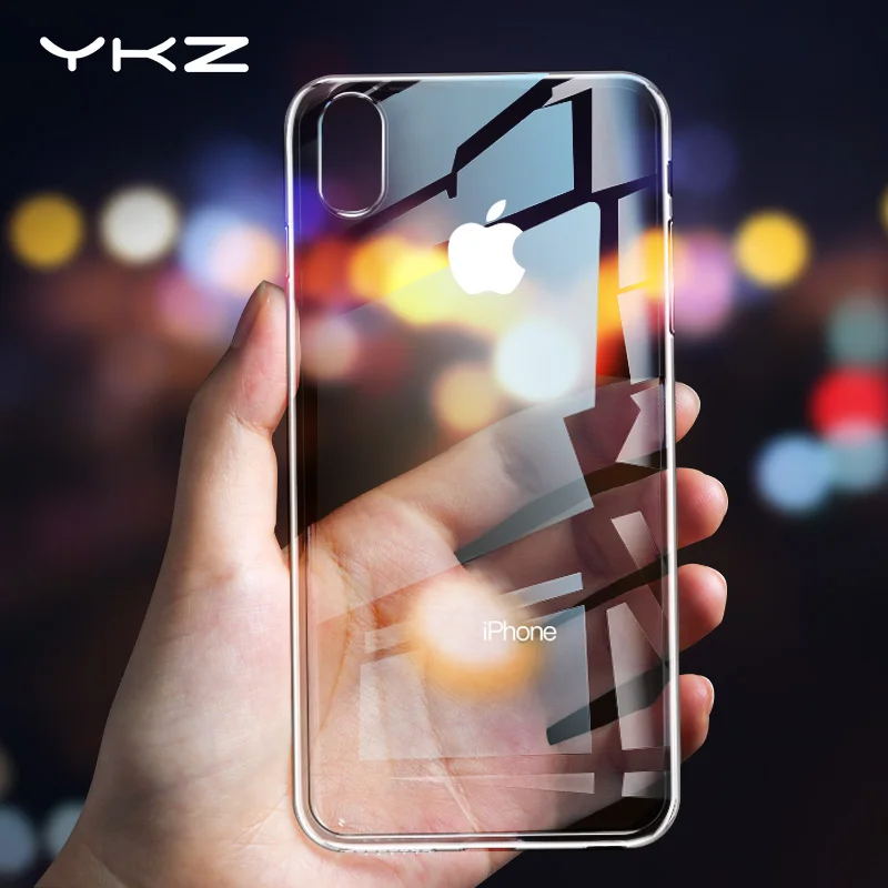 Чехол YKZ из ТПУ для iPhone X XS XR 8 7 6 6S Plus SE 5 5S 5C Сверхтонкий Мягкий чехол задняя крышка 11