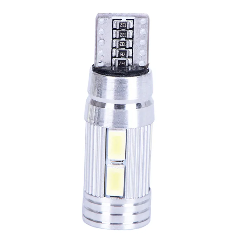 

1Pcs 5630 6SMD T10 W5W LED Canbus 168 194 Car Wedge Side Bulb White 6000K Auto Light Dome Door Map light DC 12V