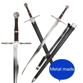 

[Metal made] 126cm Medieval Sword Stainless Steel For Video Game The witcher3:Wild Hunt Replica Geralt of Rivia Blade collection