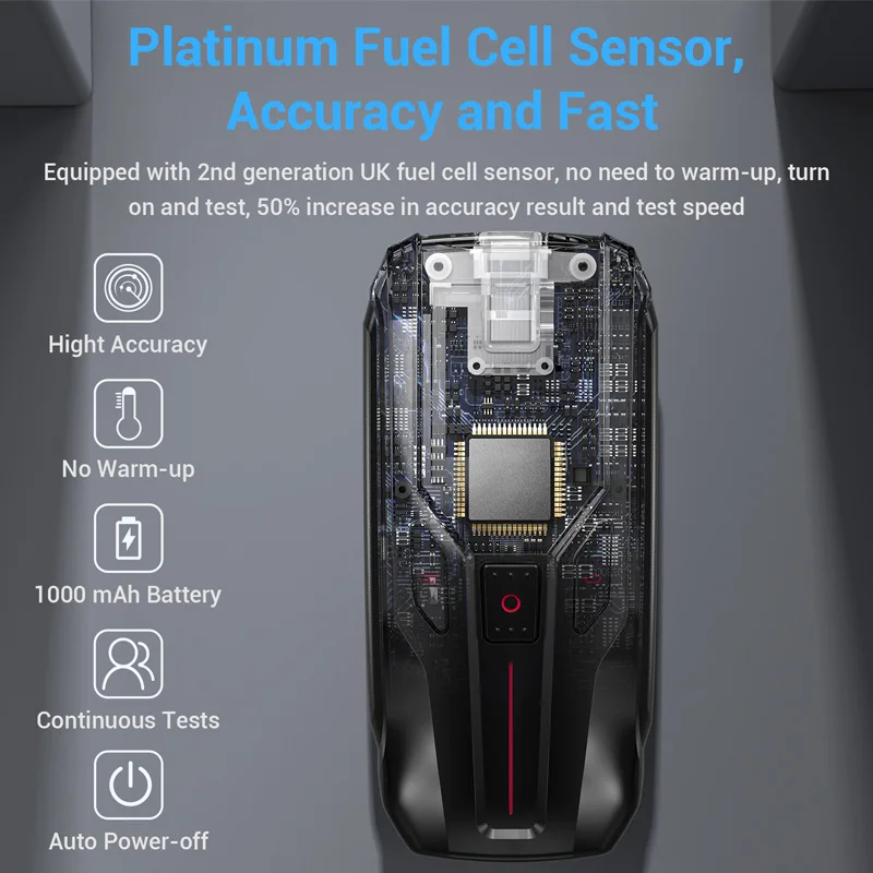 LCD Display Mouthpieces Alcohol Tester Breathalyzer Detector Sensor Rohs Color Material Origin Type Certificat BLACK CAT 3 OEM alcohol tester breath alcohol tester