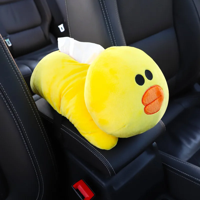 

New High Quality Universal Car Armrest Box Tissue Box Creative Cartoon Cute Tissue Box Car Interior Products Car Accessories