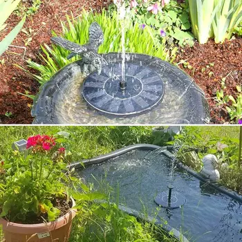 

Solar Water Fountain Pool Pond Waterfall Fountain Bird Bath Solar Powered Fountain Floating Water For Garden Outdoor Decoration