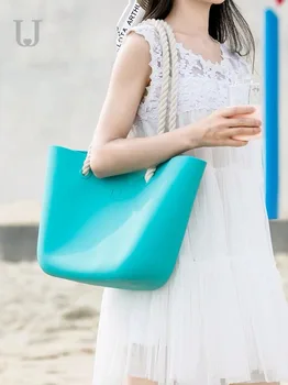 

Summer New Fashion Swimming Bag Women's Handbag Waterproof Silicone Material Beach Bag Large Capacity Storage Bag Shoulder Bag
