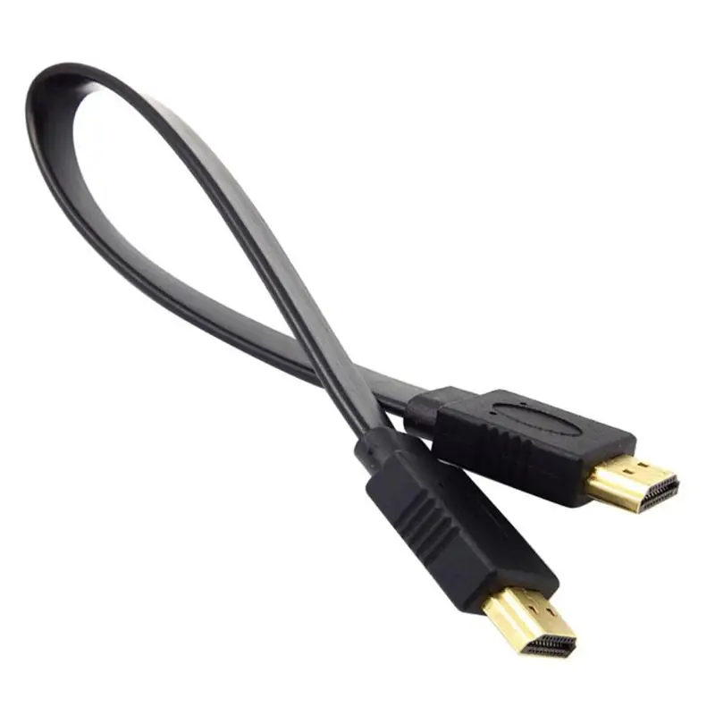 1,5 м позолоченный HDMI плоский кабель HDMI 1080P 3D Аудио Видео HDMI Мужской шнур со штырем для HDTV DVD Xbox