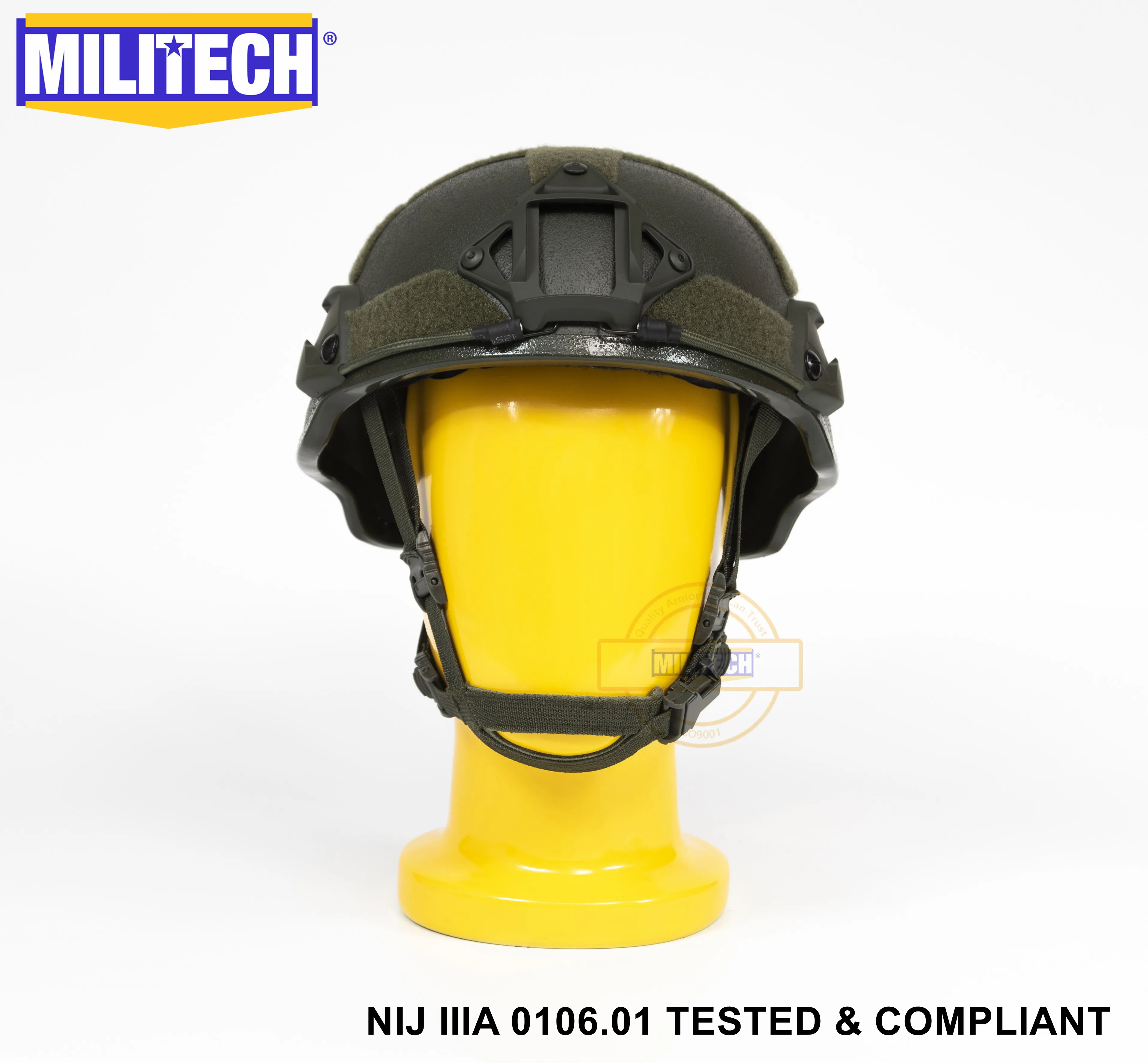 Militech NIJ Level IIIA 3A OD ARC Mid Cut Bulletproof Sentry XP Aramid баллистический шлем с пуленепробиваемый тактический комплект козырька