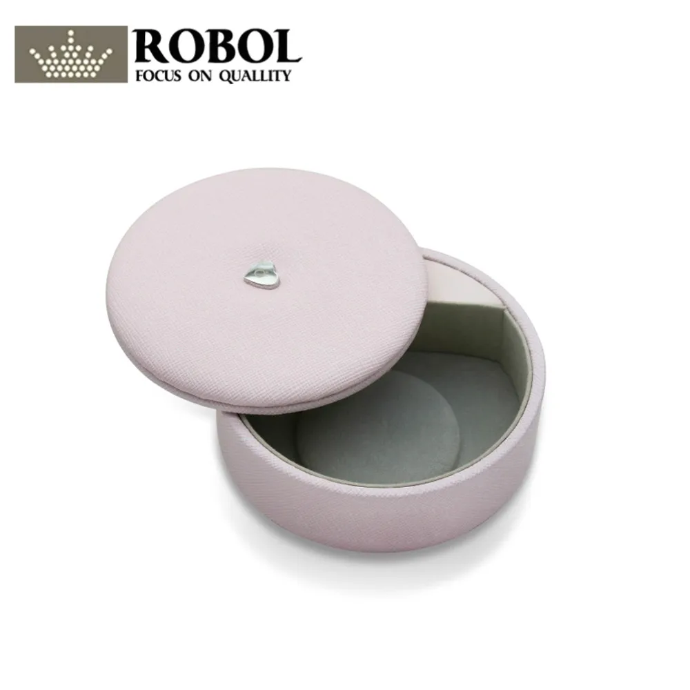 

RLLEN Original Charm Ring Bracelet Earrings Necklace multi-Function Round Rotating Cover Storage Protective Box Jewelry Atmosphe