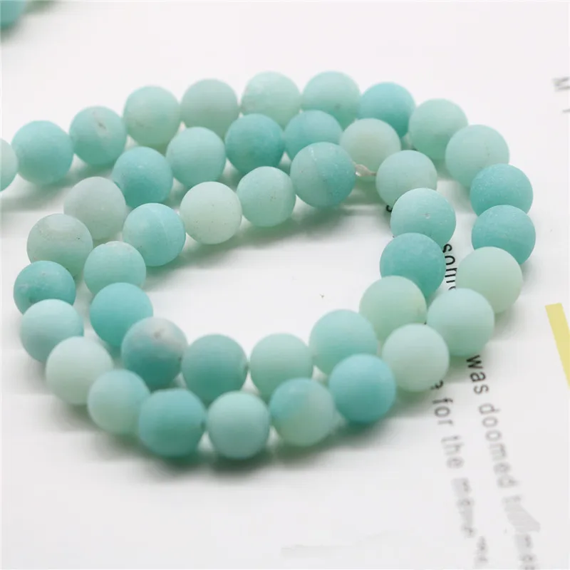

New round beads diy handmade beads Tianhe stone Beaded materials semi-finished bracelet necklace jewelry accessories