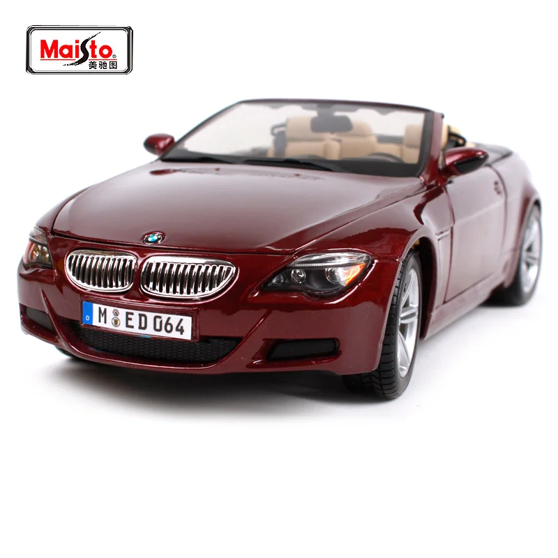 

Maisto 1:18 BMW M6 Sports car Diecast Model Car Toy New In Box Free Shipping Adult toy collection 31145