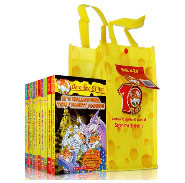 10 книг Geronimo Stilton 51-60 юморные Приключения Исследуйте смелые комические фантастики