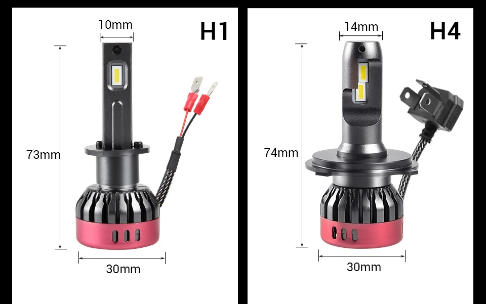 Новая мини лампа H4 H7 светодиодный Автомобильный Фонарь 12 В H1 9005 HB3 9006 HB4 H8 H9 H11 High brightnes для Mazda 3/6/CX5/323/B2200/MPV/929