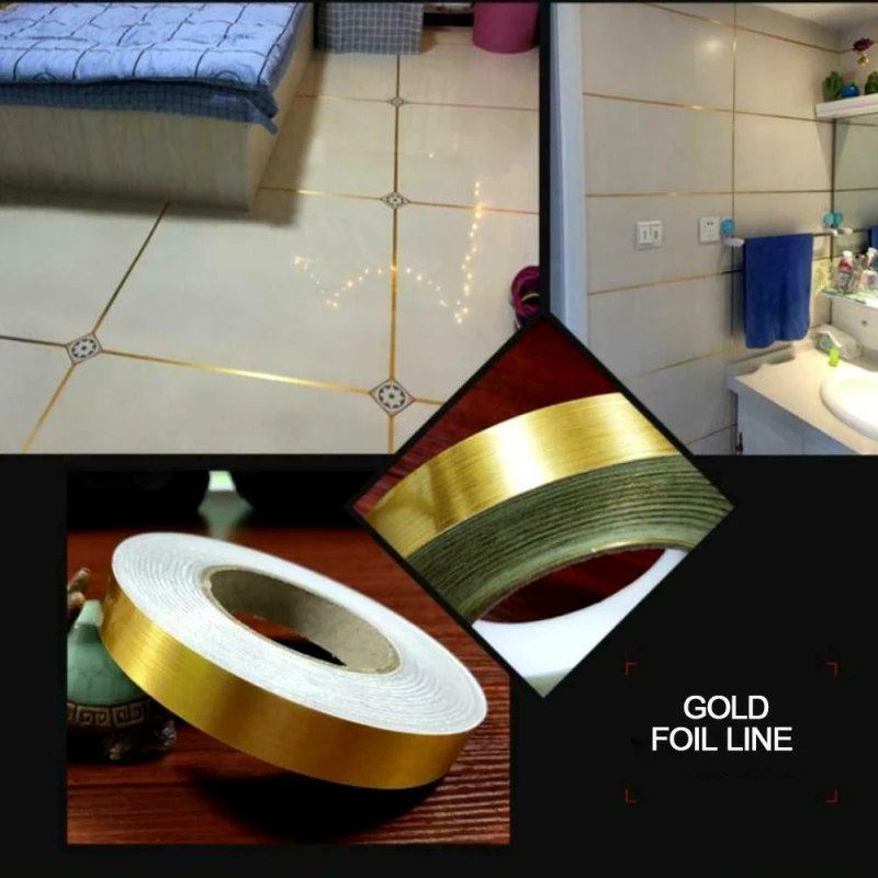 

Mildewproof Wall Gap Sealing Tape Gap Tape Self Adhesive Tile Sticker Waterproof Strip Floor Tile Beauty Seam Sticker Home Decor