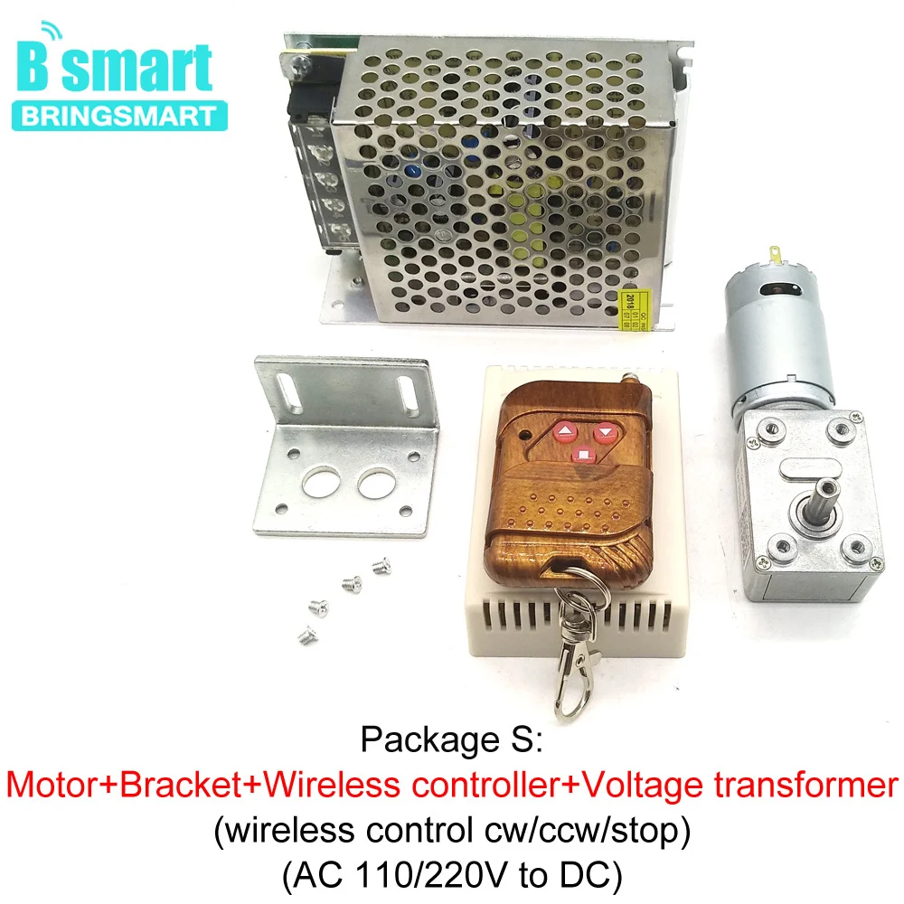 Bringsmart мотор редуктор с высоким крутящим моментом 12 В червь редукция червя