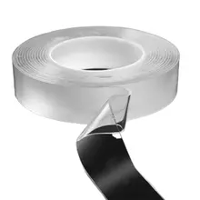 Ruban adhésif Double face Transparent sans couture de meilleure qualité, colle adhésive Double face lavable et réutilisable, colle propre amovible pour la maison