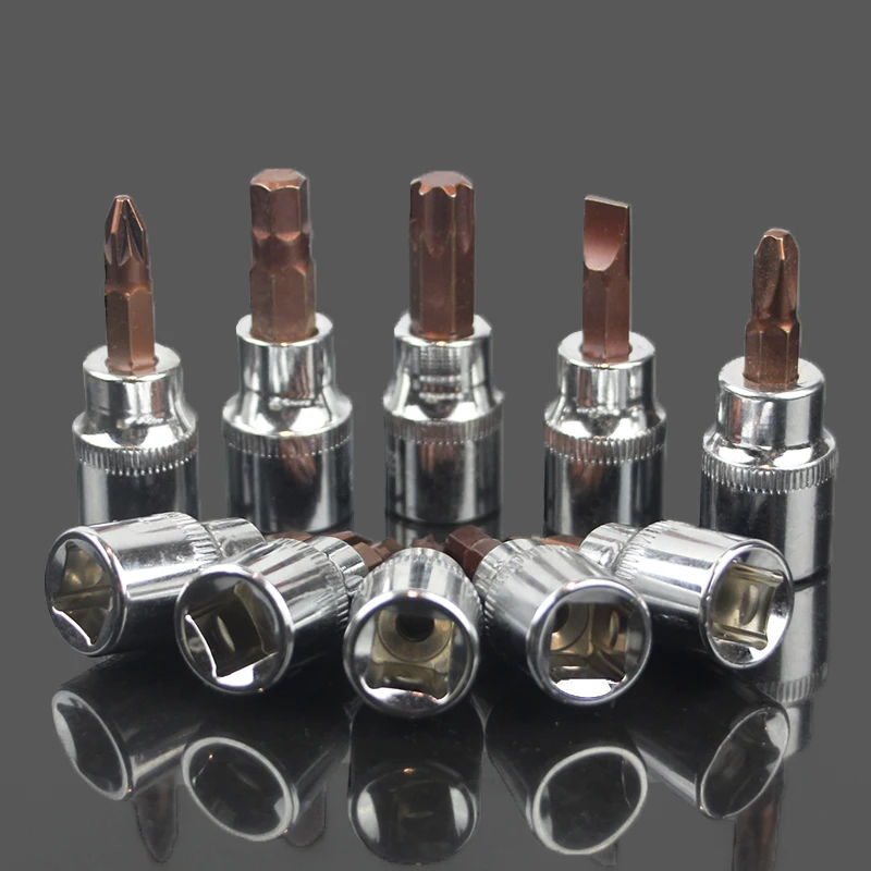 1 шт. 3/8 дюйма торцевая насадка с шестигранной головкой Torx Phillips насадки Pozi